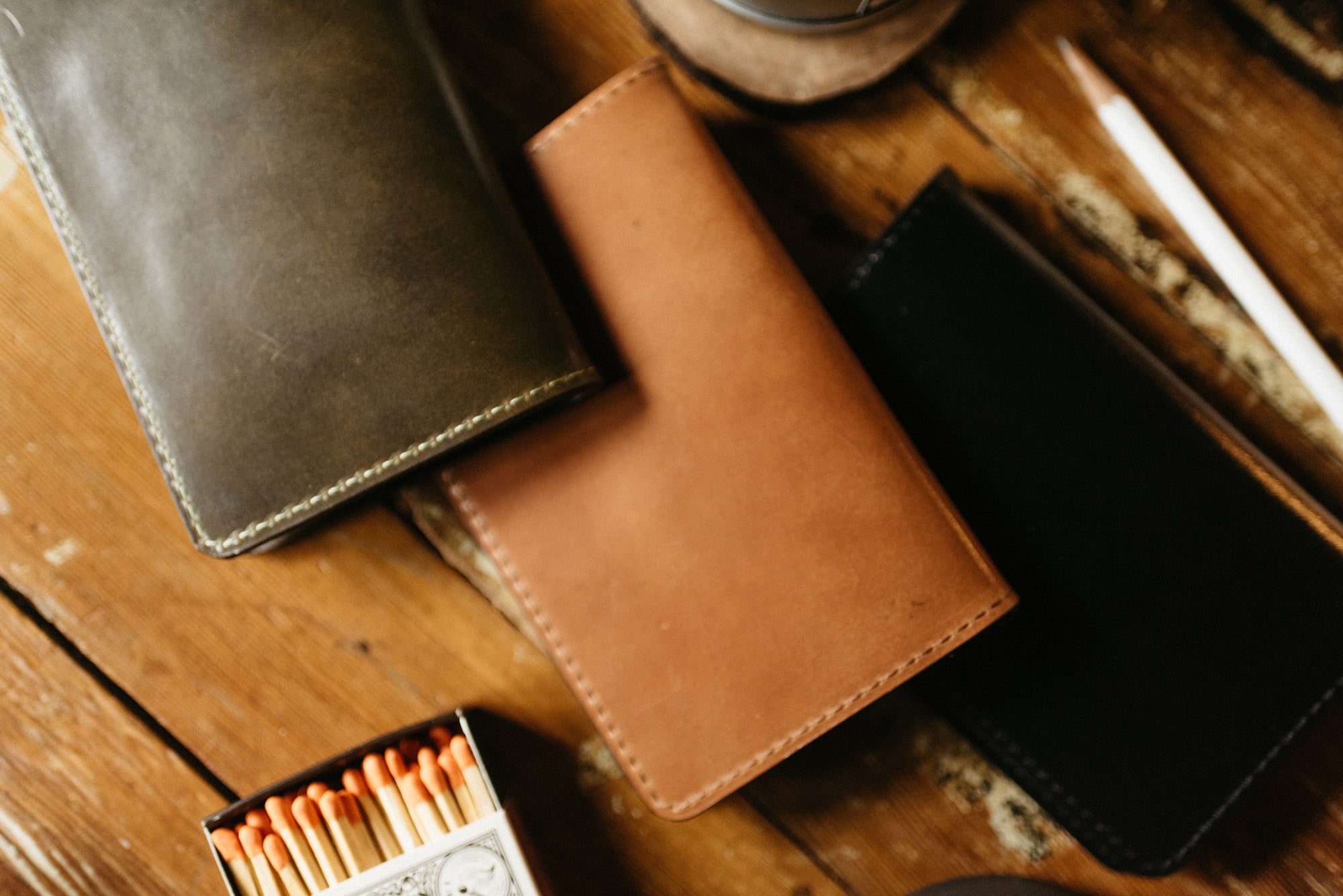 Appalachian Field Journal full-grain leather cover for 3.5 x 5.5 inch notebooks