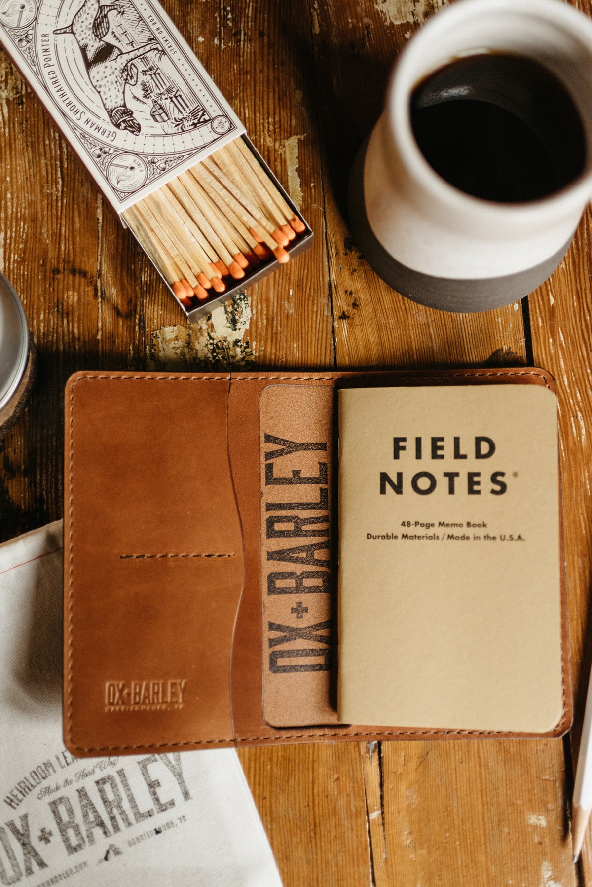 Appalachian Field Journal full-grain leather cover for 3.5 x 5.5 inch notebooks