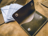 Slim Card Wallet in Olive Harness