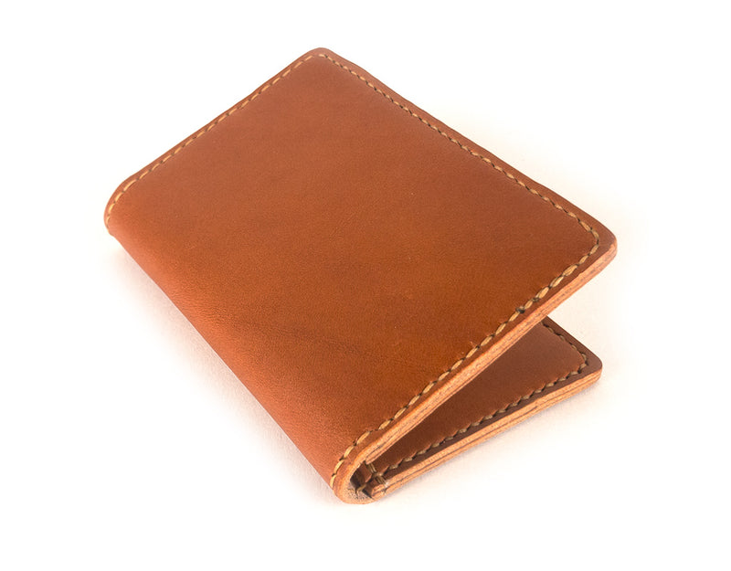 Front Pocket Wallet in Tan English Bridle - Ox & Barley