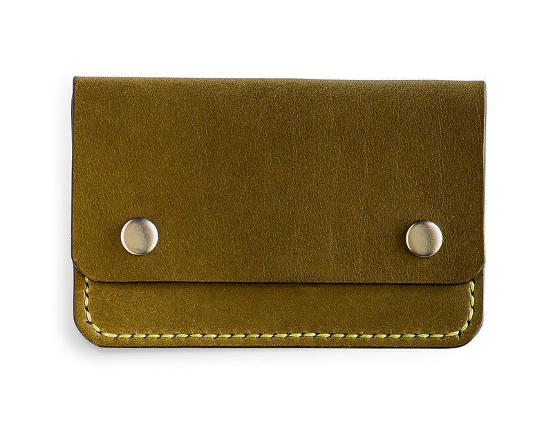 Slim Card Wallet in Olive Harness