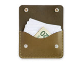 Slim Card Wallet in Olive Harness