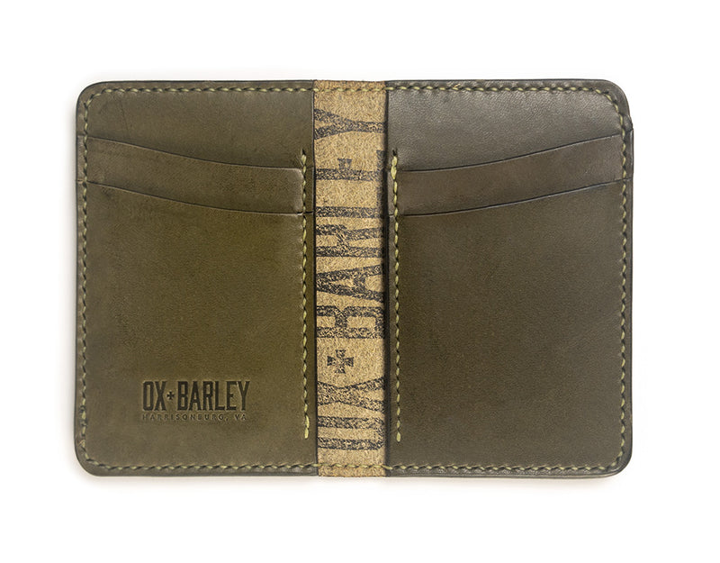 Front Pocket Wallet in Olive Heather - Ox & Barley