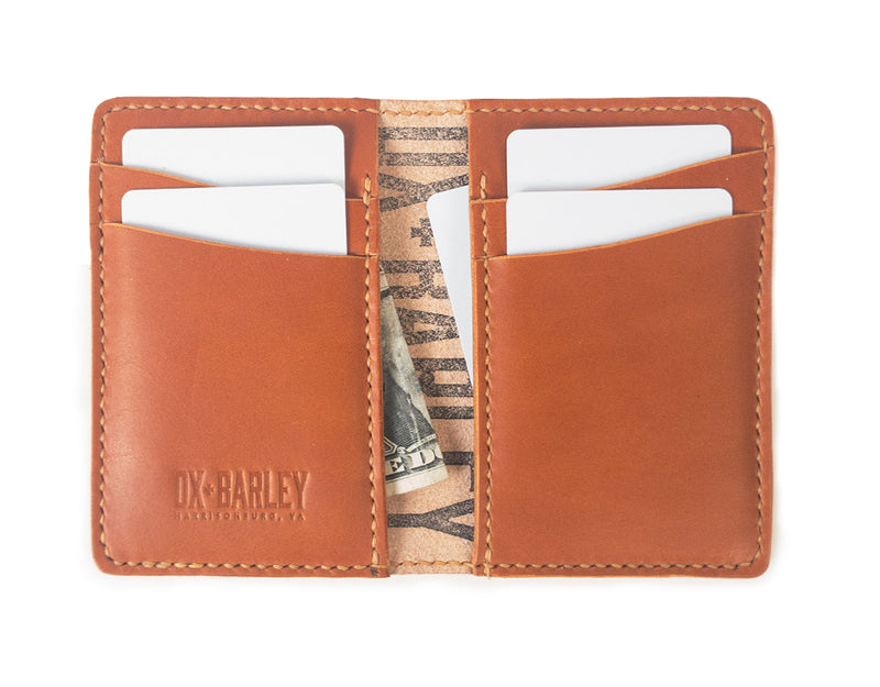 Front Pocket Wallet in Tan English Bridle - Ox & Barley
